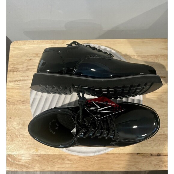 Rothco Mens Black Shoes Hi Gloss Uniform Oxford With Heavy Work Sole Size 8W - Picture 5 of 11